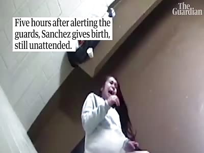 LATINA GIVING BIRTH IN CELL GETS NO HELP