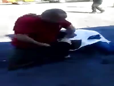 Old White Dude Fucks Up Black Bully With Some Help From His z