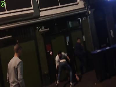 Faggot Euro-peons letting s fuck them in the ass in a brawl.