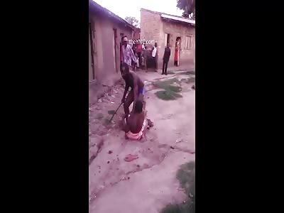 Man Punishes The Unfaithful Wife With A Machete