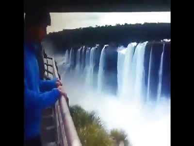 Suicide in Iguazu Falls