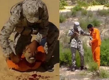 ISIS Beheading + Prisoner Being Blown up by Explosive