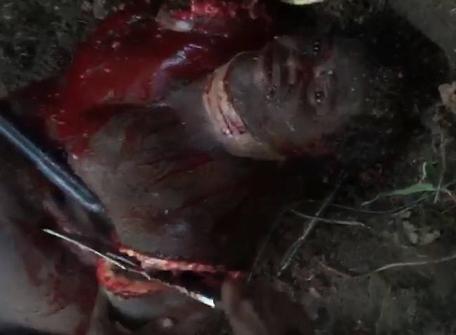 Gruesome Video Shows Man being Dismembered Alive