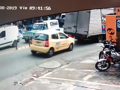 Motorcyclist Killed Instantly by Sliding Truck