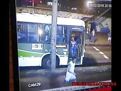 Woman is Runover by a Bus