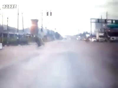BIKERS BRUTALLY HIT BY CAR