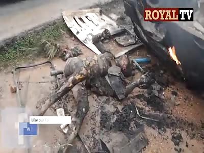  ACCIDENT: BUS DRIVER WAS BURNT BEYOND RECOGNITION