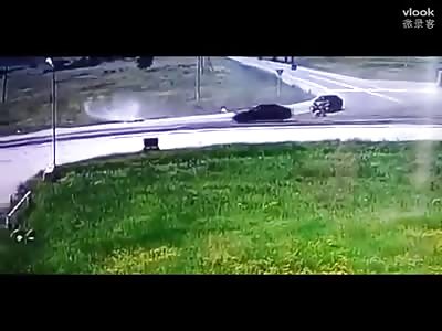 INSTANT KARMA: MAN BEATING WIFE IS BRUTALLY RUN OVER BY CAR