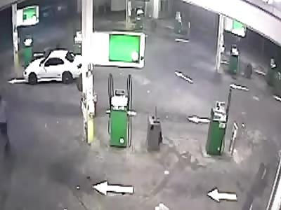 DRIVER JUMPS INTO MOVING CAR TO STOP THIEF