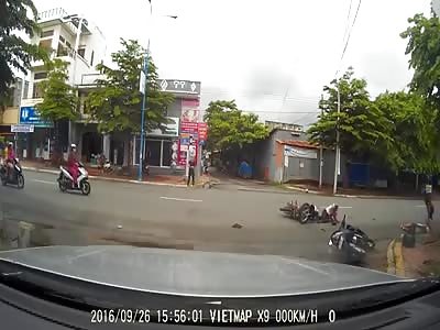 CLEAR AND SHOCKING MOTORCYCLE ACCIDENT