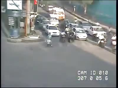 IRON MAN BEING HIT BY CAR