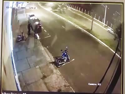 WATCH THIS GUY SENT TO FLY AFTER BEING HIT BY SPEEDING CAR