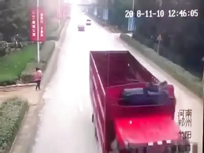 MOTHER AND TODDLER BEING RUN OVER BY CAR