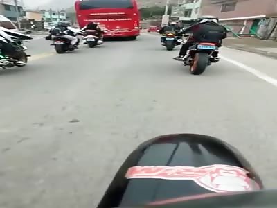 NEVER OVERTAKE ON THE RIGHT