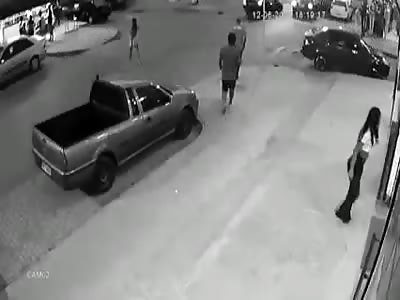 WOMAN AND BABY BEING HIT BY CAR
