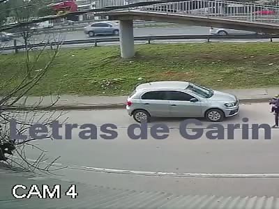MOTHER AND BABY BEING RUN OVER BY CAR