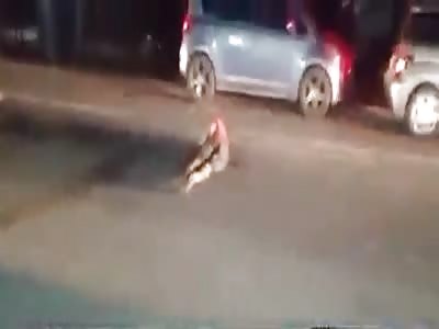 FUCK!!! MAN BEING RUN OVER SEVERAL TIMES