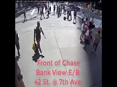 (Better video) CAR MOWS DOWN PEDESTRIANS IN TIMES SQUARE, KILLING ONE AND INJURING MANY MORE