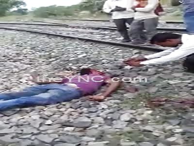 Train Accident in Dullahapur..Man lost his Face 