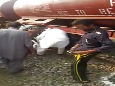 Train accident in farooqabad