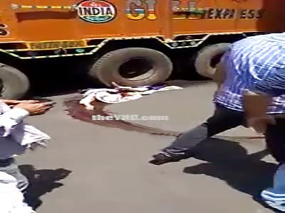 Woman Crushed By Truck