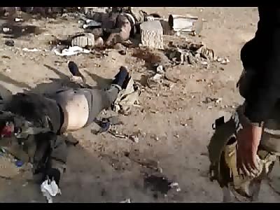 Dead Saudi soldiers in Tikrit Iraq