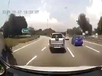 motorcyclist hit by truck