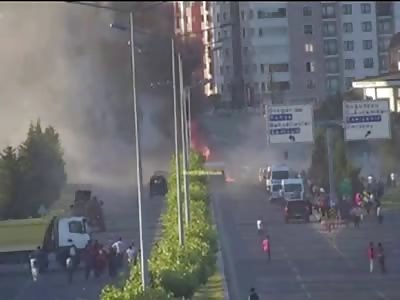 Newly Released Blast Footage Outside Erdoganâ€™s Palace
