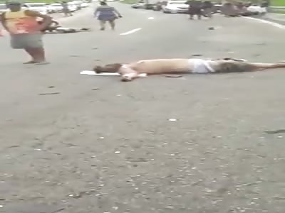 Shocking accident shows a Dead Man Corpse Up Close in Person and its Gruesome 