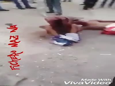 Two thieves brutally beaten