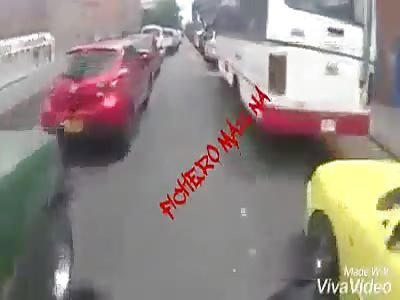 Man run over by motorcycle