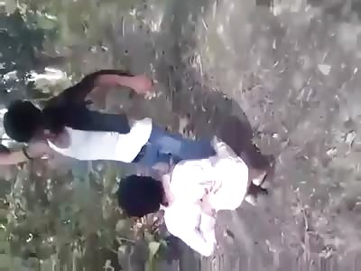  A dalit girl beaten in jungle with her male friend --