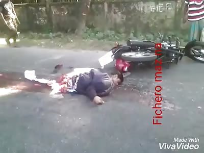 Man suffers accident that part in two