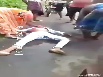 Man dances slowly after being injured