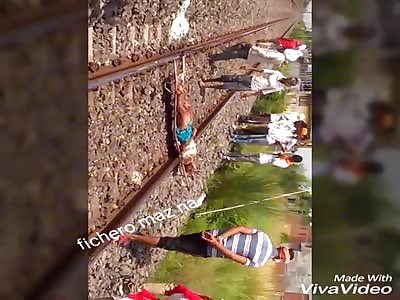 TRAIN ACCIDENT: man loses his life on the train tracks because of the train