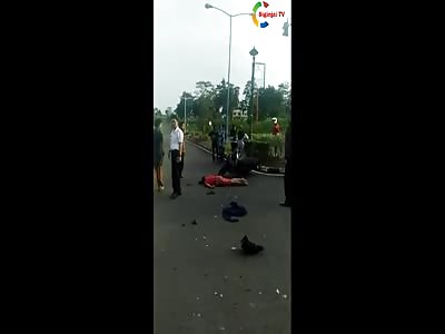 ACCIDENT: strong motorcycle accident
