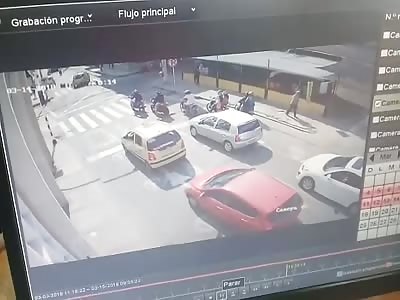 Street Cam Captures the Moment Woman is Crushed by Bus (Watch the Lady in Red)