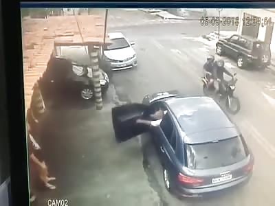 CCTV: Man Shot Multiple Times by Hitman