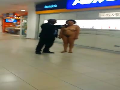 Crazy Woman Walked Into A Mall Completely Naked  