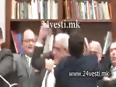 Fight in Macedonian Parliament ( different angle )