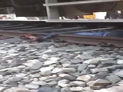 man suicide train lines