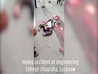 Accident on engineering college chouraha jankipuram, lucknow