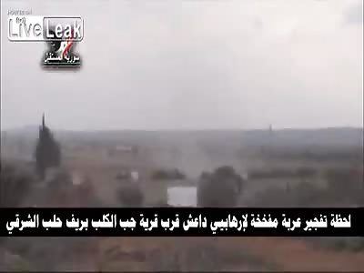 Daesh Car bomb Destroyed By Syrian Army