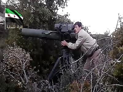 A Syrian patriot gets a good blast