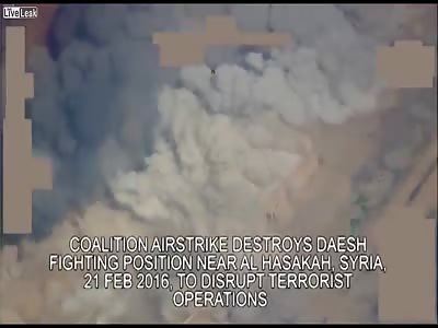 Coalition AIrstrike on Daesh Position