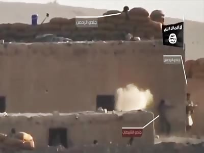 Close Combat: Two Fighters Fire At Each Other From Around Corner