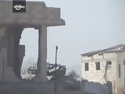 ISIS ( Daesh ) lose their mind after seeing a Tank