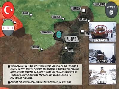 SYRIAN WAR REPORT-DECEMBER 23/2016:ISIS SMASHES TURKISH S. F NEAR AL-BAB SEIZES LEOPARD TANKS 