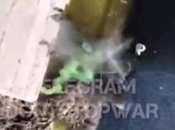 Russian drone drops grenade in to Ukrainian boat