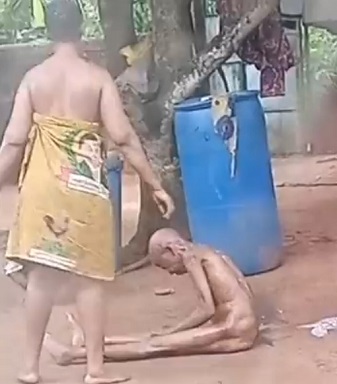 Woman Caught In Disturbing Video Assaulting, Brutalising Her Aged Mother